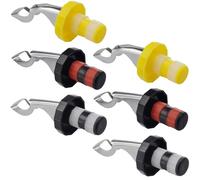 Bouchon de vin 6pcs bouteille de bouteille de vin en silicone avec poignée de presse à air étanche à soupe