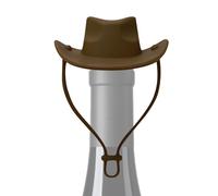 Bouchon de Vin | Bouchon à Champagne en Silicone en Forme de Chapeau de Cowboy | Accessoire de Cuisine Décoratif pour la Préservation des Boissons | pour Bar à Domicile, Rassemblement, Barbecue,
