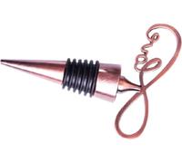 Bouchon de vin Bouchon de bouteille de vin Bouchon pointu Bouchon de vin mousseux Party, Couleur:Alphabet Rouge Bronze