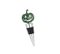 Bouchon de vin d'Halloween en alliage de zinc, vert | Construction en métal, bouchon de bouteille, accessoire pour salon, fêtes de vacances