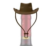 Bouchon de vin en forme de cowboy, bouchon de bouteille de vin en forme de chapeau en silicone | accessoire hermétique pour rangement de boissons décoratif pour la maison de bar, cadeau maison nouveau