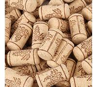 Bouchon de vin en liège, 100 pièces 22 * 44mm bouchon de bouteille de vin en bois réutilisable naturel bouchon de liège droit de qualité supérieure pour bouteille de vin
