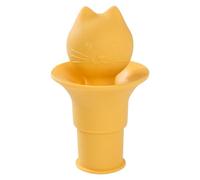 Bouchon De Vin En Silicone - 2 En 1 Couvercle Et Entonnoir Pour Bouteille De Bière | Couverture en Silicone, Bouchon Tête de Chat Design pour Vins Huiles Boissons Cuisine Maison Voyage Croisière Cave