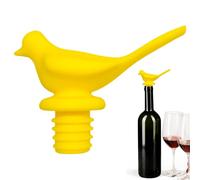 Bouchon de vin en silicone 3D Bird - Bouchon de bouteille coloré créatif, préserve l'arôme et le goût, réutilisable, hygiénique, sans danger pour les aliments, idéal pour le vin, le champagne, la liqu