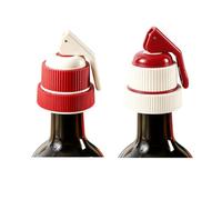 Bouchon de vin en silicone 5,1 x 6,8 cm, anti-fuite, avec poignée, réutilisable, garde le vin frais, bouchon de bouteille pour vin, champagne, bière b)