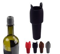 Bouchon de vin en silicone, bouchons de vin pour bouteilles de vin, bouchon Win-e Seal peut être réutilisé pour garder les vins frais, élégant et durable, parfait pour les fêtes et les cadeaux