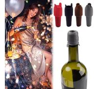 Bouchon de vin en silicone, bouchons de vin pour bouteilles de vin, bouchon Win-e Seal peut être réutilisé pour garder les vins frais, élégant et durable, parfait pour les fêtes et les cadeaux