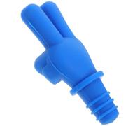 Bouchon de Vin en Silicone, Forme V Créative, pour Bouteilles | Fermeture Décorative, Finition Soignée, Style Noir Discret, pour Fêtes et Bars, Usage Simple