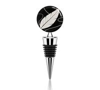 Bouchon de vin esthétique en forme de feuille, étanche, en silicone, réutilisable, pour conserver la fraîcheur du vin. Fabriqué en alliage de zinc décoratif, il est idéal pour les bars et les fêtes.