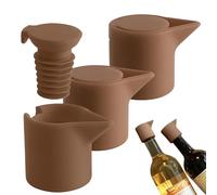 Bouchon de Vin - Sauveurs de Champagne Hermétiques - 3 Pièces en Silicone pour Conservation du Vin Maison Pique-nique Restaurant