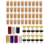 Bouchon de Vin T pour Bouteilles, Liège Droit, Plastique et Bois