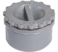 Bouchon de visite PVC gris - Diamètre 32 mm - Girpi