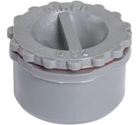 Bouchon de visite PVC gris - diamètre 50 mm - Girpi
