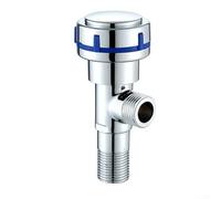 Bouchon d'eau à valve angulaire, un choix pratique pour tous vos besoins de cuisine et de salle de bain, 1,27 cm de diamètre (roue bleue)