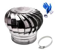 Bouchon d'échappement en acier inoxydable, grille de ventilation ronde à nez arrondi 304, kit raccordement facile faire soi-même(4.3inch(110mm))