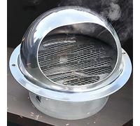 Bouchon d'échappement mural en acier inoxydable 304, couvercle de sortie d'aération rond pour cuisine et salle de bain, protection de conduit pour hotte aspirante, coupe-vent et chapeau de pluie