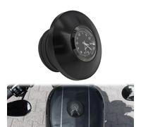 Bouchon décoratif de réservoir d'essence CNC avec horloge for moto Harley Dyna Sportster XL 1200 883 Softail Touring Fat Boy(Fuel tank cap A)