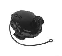 Bouchon d'égout pour camping-car - 9,5 cm - Anti-fuite - Avec verrou à baïonnette et attache - Pour camping-car, remorque - Noir - ABS