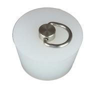 Bouchon d'étanchéité conique en caoutchouc de Silicone, 1 pièce, bouchons d'évier en Silicone haute température, bouchon conique en caoutchouc avec poignée en acier en forme de D(43x54x32mm)