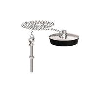 Bouchon d'évier 35x40 plaque inox à chainette avec borne - WATTS - 4642060