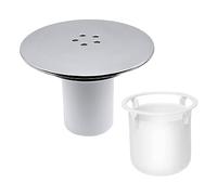 Bouchon d'évier anti-fissures pour salle de bain - Filtre à panier intégré pour collections de cheveux
