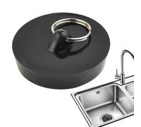 Bouchon d'évier de cuisine | Bouchon de vidange d'élimination des déchets de salle de bain - Bouchon d'étanchéité pour évier avec conception d'anneau pour baignoire, étang d'égout, stations de lavage