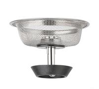 Bouchon d'évier de cuisine en acier inoxydable avec panier à mailles fines pour éviter les obstructions de vidange - 8,3 cm de diamètre, résistant à la rouille, pour Easy-C