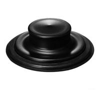 Bouchon d'évier en acier inoxydable 304 conçu pour le broyeur de déchets et le lave-vaisselle avec construction et suppression des canalisations (noir)