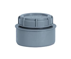 bouchon d'extrémité Airfit 51110ES DN 110, gris, avec capuchon à vis