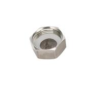 Bouchon d'extrémité avec bague d'étanchéité en caoutchouc Acier inoxydable 1/2" 3/4" 1" Bouchon d'extrémité à filetage femelle avec bague d'étanchéité en caoutchouc G1/2, G3/4, G1 BSP Raccords de tuya