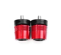 Bouchon d'extrémité capuchon guidon Accessoires De Moto CNC Poignées Embouts Capuchons Et Curseurs De Guidon Pour Z900 RS SE Z650 Pour Versys650 Pour Ninja 650 1000 2017-2025(ROUGE)