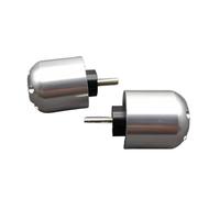 Bouchon d'extrémité capuchon guidon Accessoires Moto CNC Poignées De Guidon Embouts De Guidon Glissière Pour ADV350 ADV150 XADV 750 350 X-ADV(Argent)