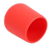 Bouchon d'extrémité de canne à pêche en silicone Couvercle de poignée de protection avec trous de drainage Disponible en différentes tailles et couleurs (L Rouge)