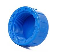 Bouchon d'extrémité de capuchon de douille en PVC pour raccords de tuyauterie, conception de filetage femelle de système d'eau, anti-fuite bleu 20mm