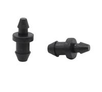 Bouchon d'extrémité de tuyau noir, diamètre intérieur 3 MM et 4 MM, raccords de tuyaux d'irrigation de jardin, outils de fermeture de joint d'eau, connecteur en plastique 50 pièces