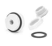 Bouchon d'extrémité fileté mâle en plastique et Nylon, pour l'irrigation de l'eau, vidange de piscine, prévention des fuites White_10PCS M12*1.5