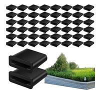 Bouchon d'extrémité pour irrigation goutte à goutte - 50 bouchons pour ruban d'arrosage à goutte fine, pliants anti-goutte adaptés pour tuyaux de 16 mm, en pot et installations à