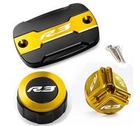 Bouchon D'huile De Frein Avant Et Arrière De Moto, Protection Et Bouchon De Remplissage D'huile, Accessoires Pour YZFR3 2015 - 2022 Capuchon(R3 A set gold)
