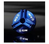 bouchon d'huile moto Pour CRUISYM 300 GTS300i RV250 EVO250I MAXSYM 400 T2 T3 JOYMAX Z300 SYM Accessoires Moto Couvercle De Bouchon D'huile Moteur CNC(Blue)