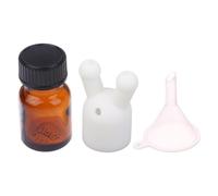 Bouchon d'inhalateur d'huile - 4,9 x 3,2 cm en verre étanche | Robinet | Diffuseur de personnel petit flacon distributeur pour filles, ckids, femmes et adultes