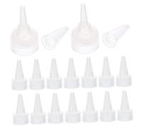 Bouchon Distribution 50Pcs Bouchon De Joint Couvercles De Bouteilles Couvercles De Remplacement Réutilisables Bouchons De Remplacement Bouche Pointue Transparent Plastique