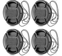 Bouchon d'objectif 58mm avec Kit d'objectif pour Trou de Laisse pour Appareils Photo Reflex Canon, Ensemble de 4