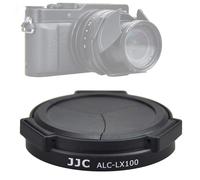 Bouchon d'objectif de protection automatique JJC Black ACLX100 compatible avec Panasonic Lumix LX100 / LX100 II/ Leica D-LUX Typ 109 D-LUX 7 LX