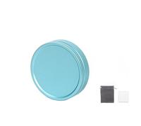 Bouchon d'objectif de rechange pour appareils photo Polaroid Now 2/3 & Now + 2/3, coque de protection en alliage d'aluminium avec éponge rembourrée, anti-rayures et anti-poussière (bleu)