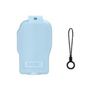 Bouchon d'objectif pour DJI Osmo Pocket 3, étui de protection à rabat pour écran d'appareil photo DJI Pocket 3, housse anti-poussière anti-rayures avec filtre de rangement intégré et cordon (noir/bleu