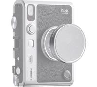 Bouchon d'objectif pour Fuji Instax Mini Evo - Couvercle de Lentille Anti-Poussière en Alliage Aluminium pour Mini Evo avec Flocage Intérieur - Argent