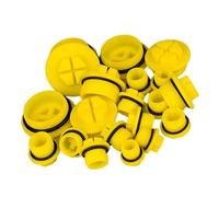Bouchon d'obturation de tuyau de machine à laver, bouchon fileté mâle pour sceller les vannes d'entrée d'eau ouvertes pendant le retrait ou le stockage, protection anti-fuite 5pcs M22x1.5