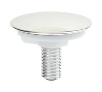 Bouchon d'obturation en plastique pour robinet d'évier de cuisine pour bacs de 28 mm à 40 mm, couvercle de plaque de pont argenté avec design anti-fuite et installation facile sans outil (B)