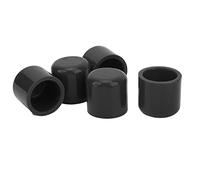 Bouchon D'obturation en Silicone de 30 Mm, Bouchon de Tuyau D'aspiration Universel Flexible Résistant à L'usure 5 Pièces (Le noir)