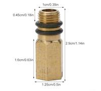Bouchon d'obturation fileté M10 de 10 mm pour entrée d'eau du robinet, pour robinets froids et chauds